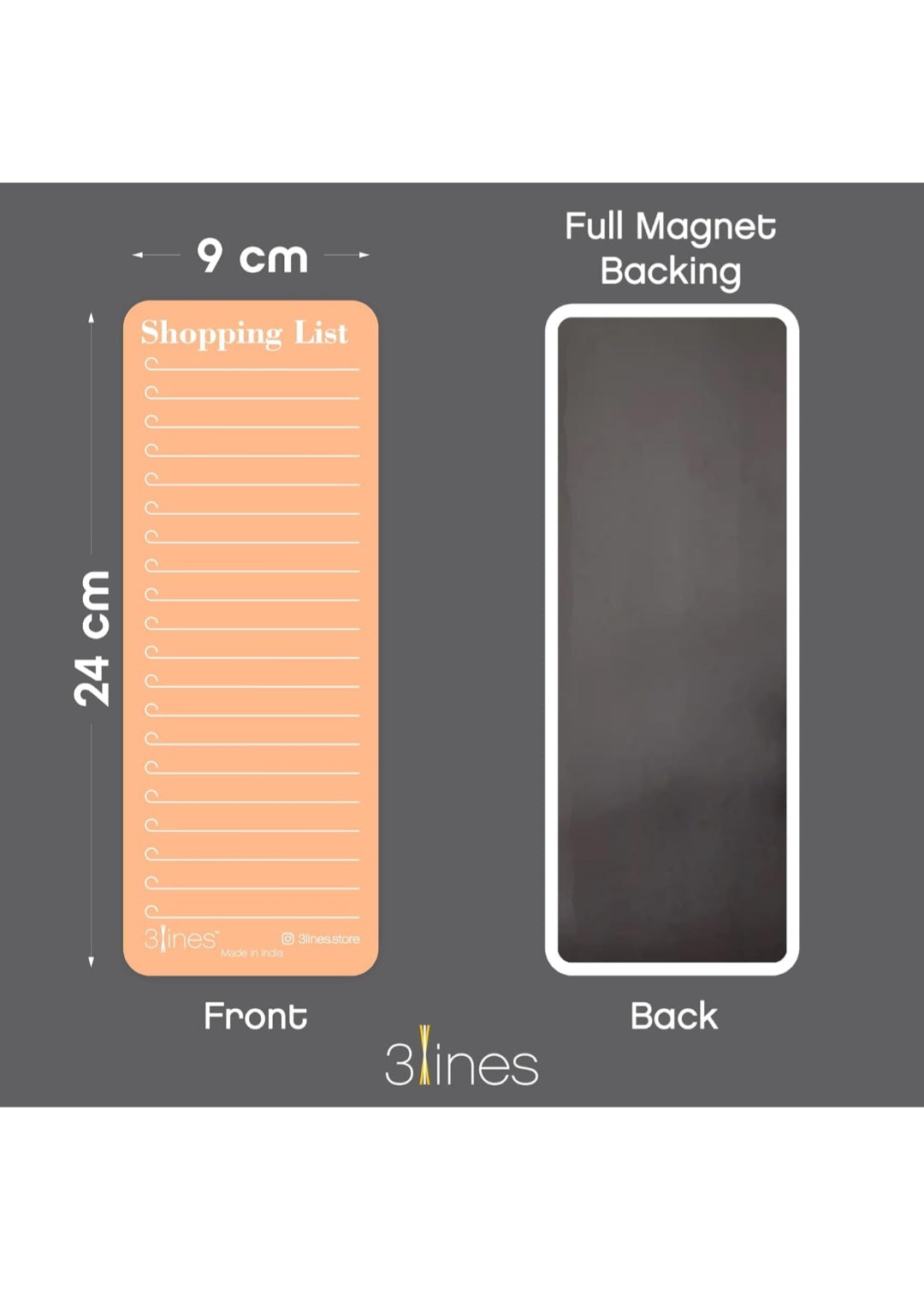 Grocery Shopping List Fridge Magnet with Marker for Home Decore