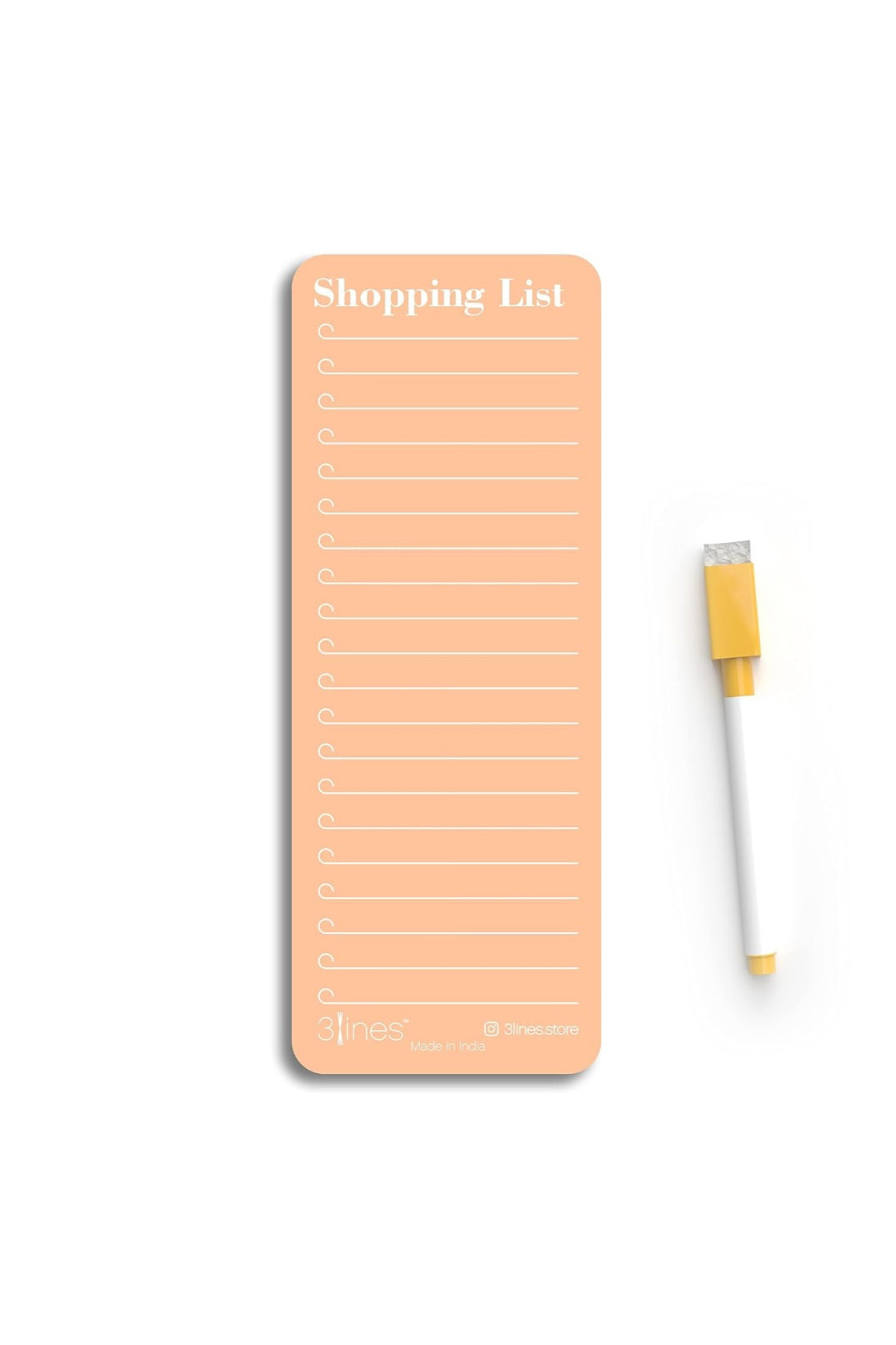 Grocery Shopping List Fridge Magnet with Marker for Home Decore